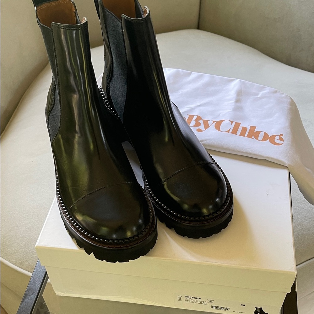 See By Chloe Black Ankle Boots